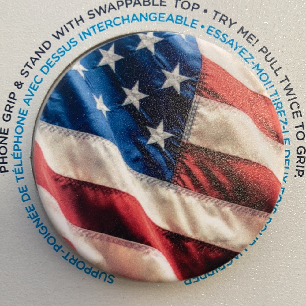 3/$15 Popsocket American flag print design